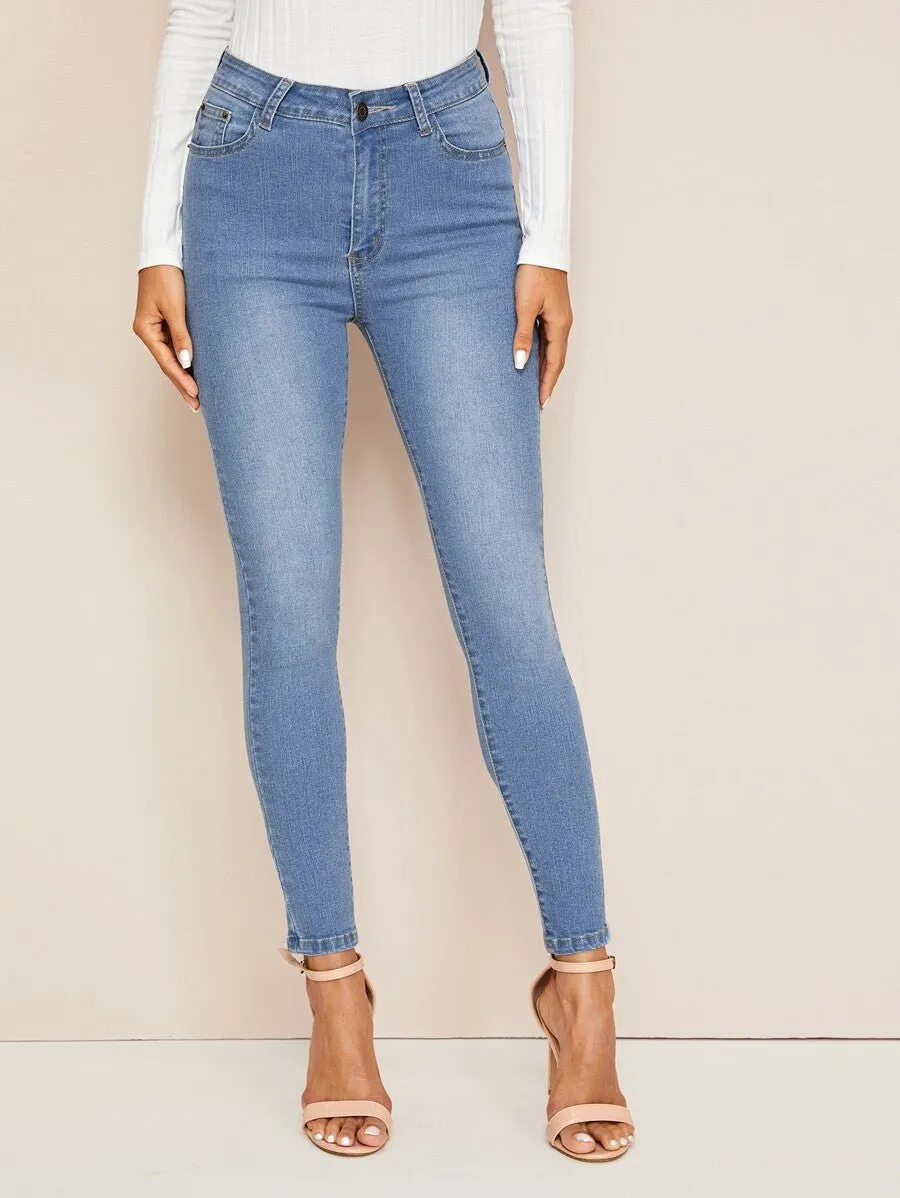 Light Wash Skinny Jeans