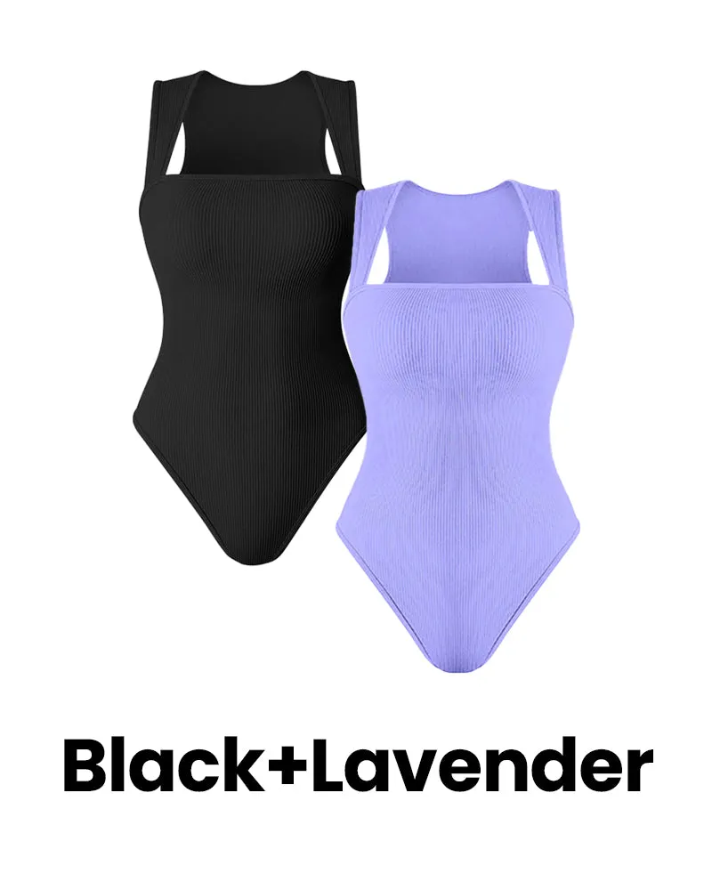 LilyLove® Sleeveless Tummy Control Tank Tops Bodysuits (2 Pieces)