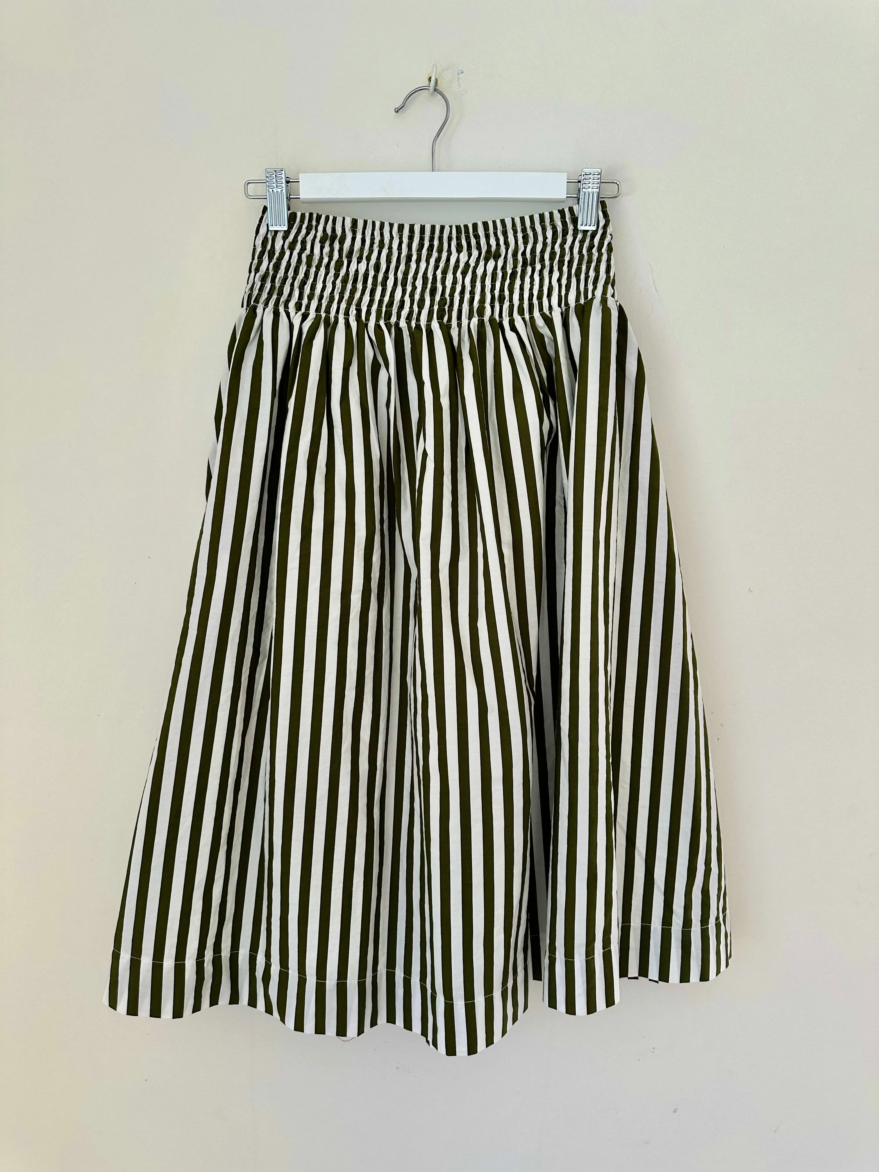 lola skirt - army stripe cotton