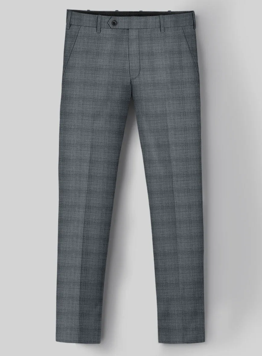 London Loom Blue Bruna Wool Silk Linen Suit