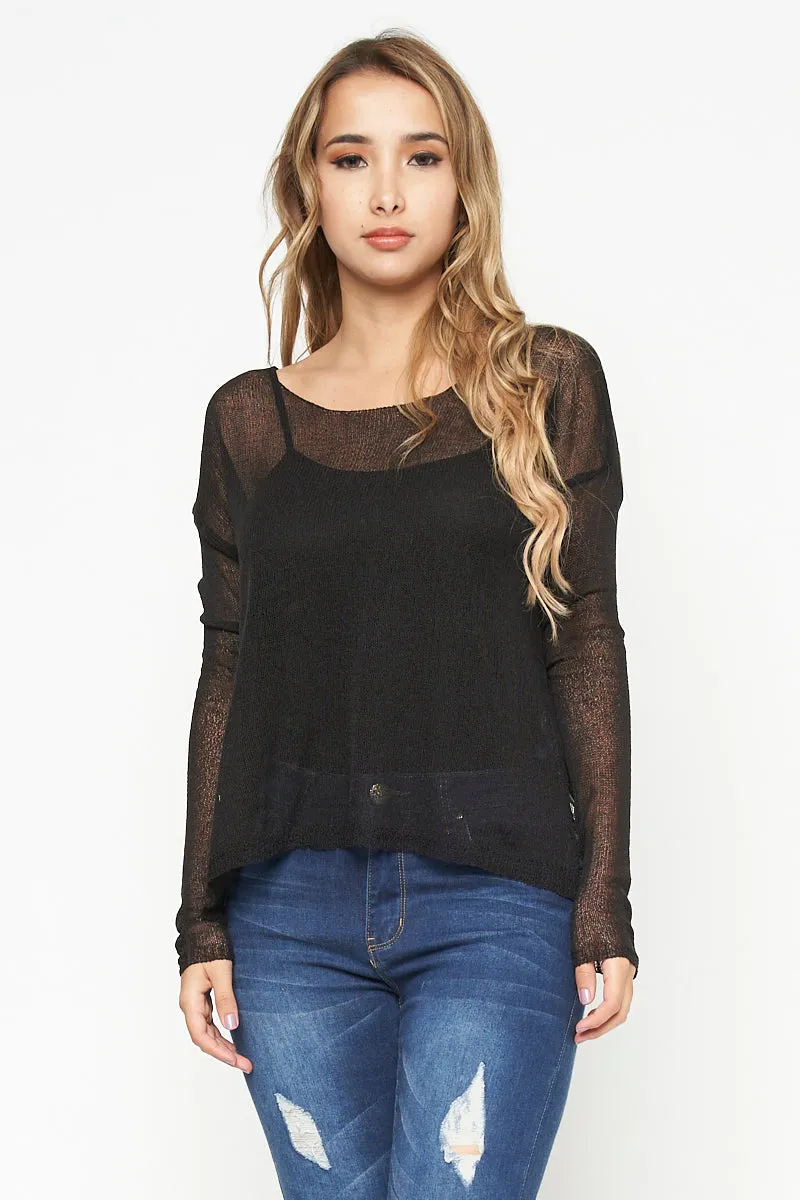 Long Sleeve Sweater Top (THSW0061)
