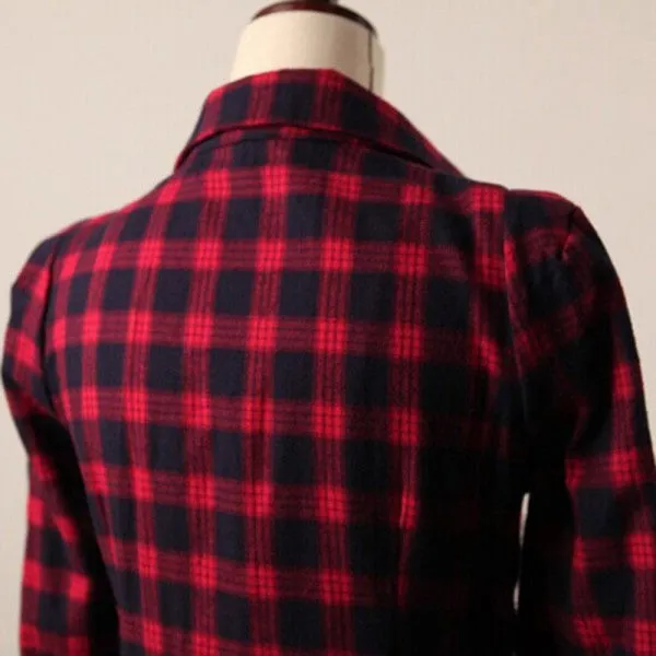 Long Sleeved Turn-Down Collar Dress
