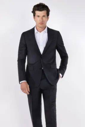 Men's Bartorelli Napoli Wool Suit - Black