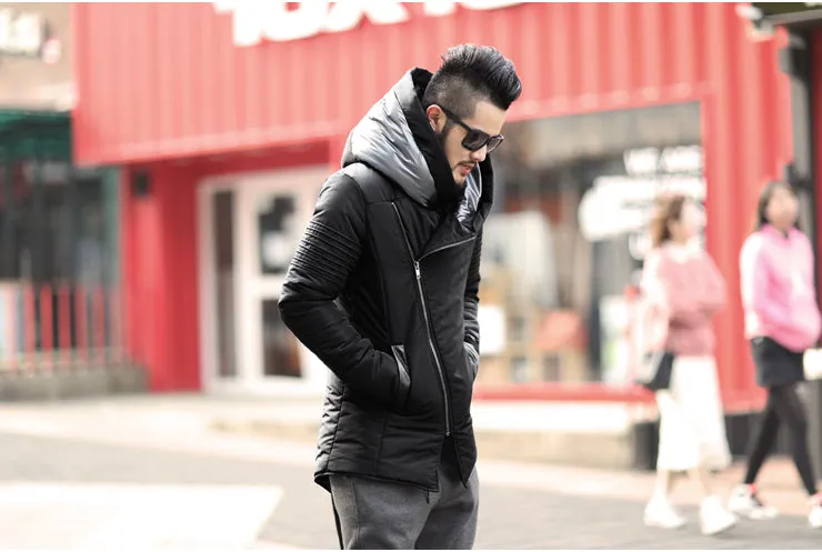 Men's Cotton Hooded Coat
