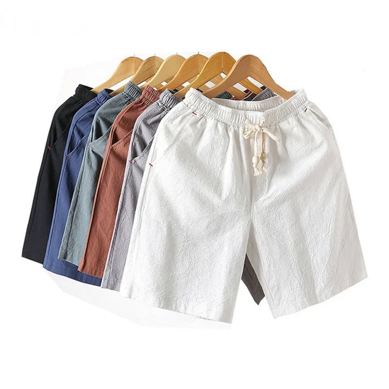 Men's Summer Breathable Linen Shorts | Plus Size