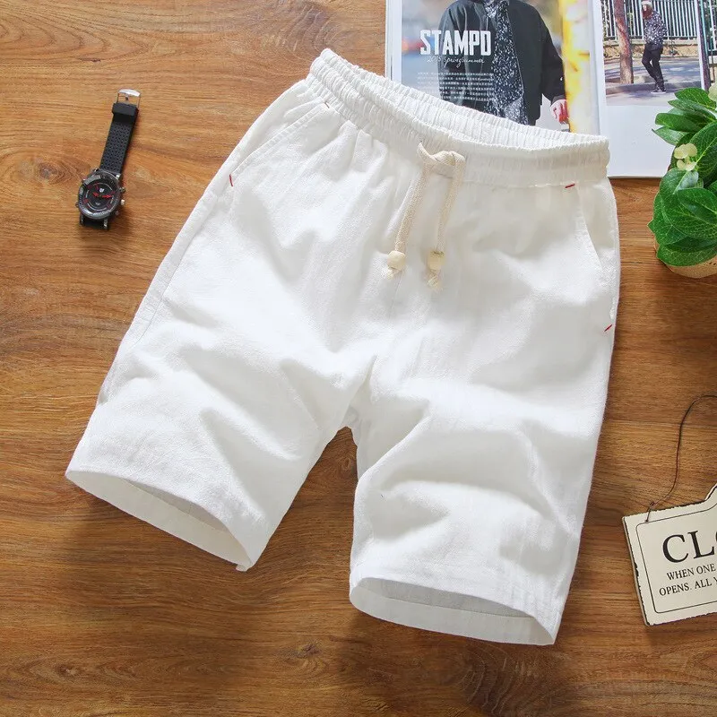Men's Summer Breathable Linen Shorts | Plus Size