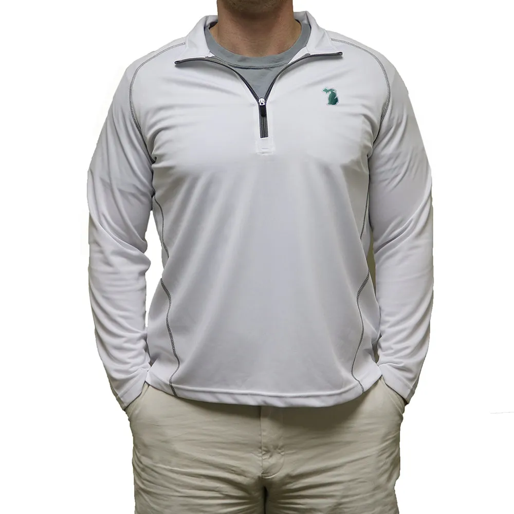 Michigan East Lansing Gameday Performance Pullover White