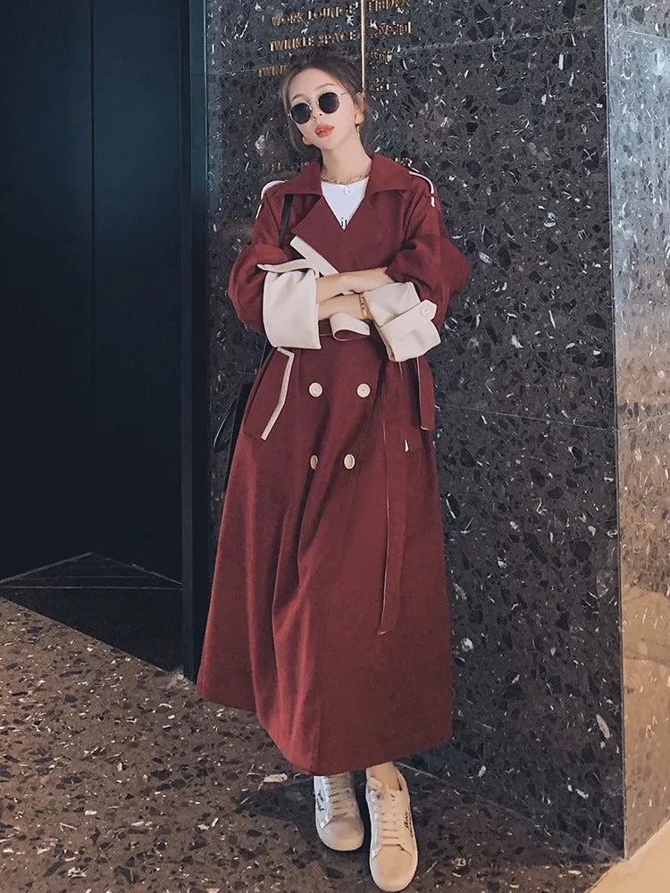 Mid-Length British Style Chic Loose Women's Trench Coat