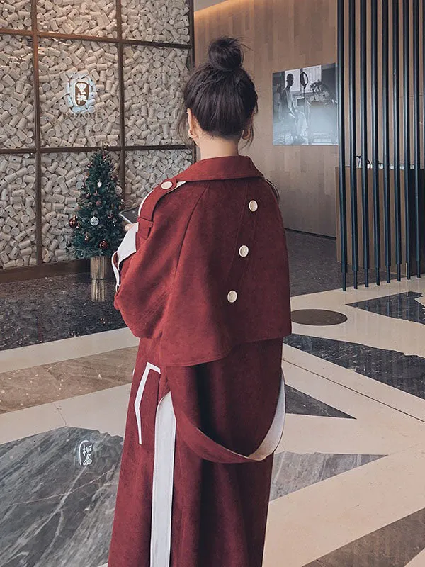Mid-Length British Style Chic Loose Women's Trench Coat