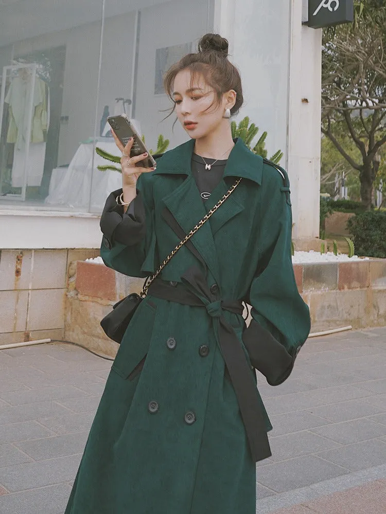 Mid-Length British Style Chic Loose Women's Trench Coat