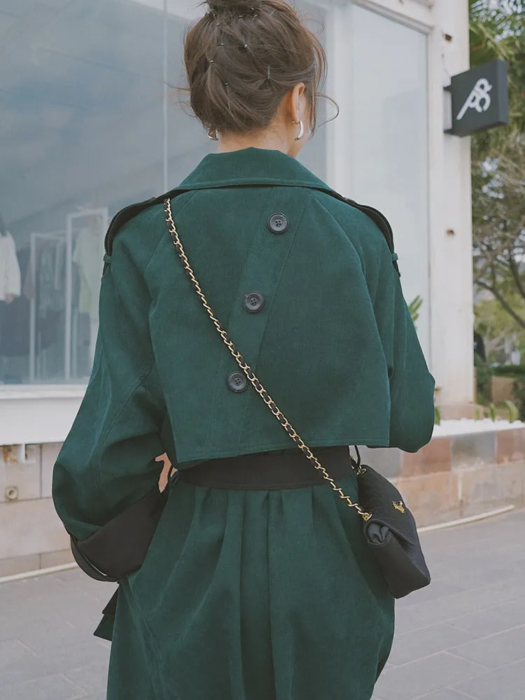 Mid-Length British Style Chic Loose Women's Trench Coat