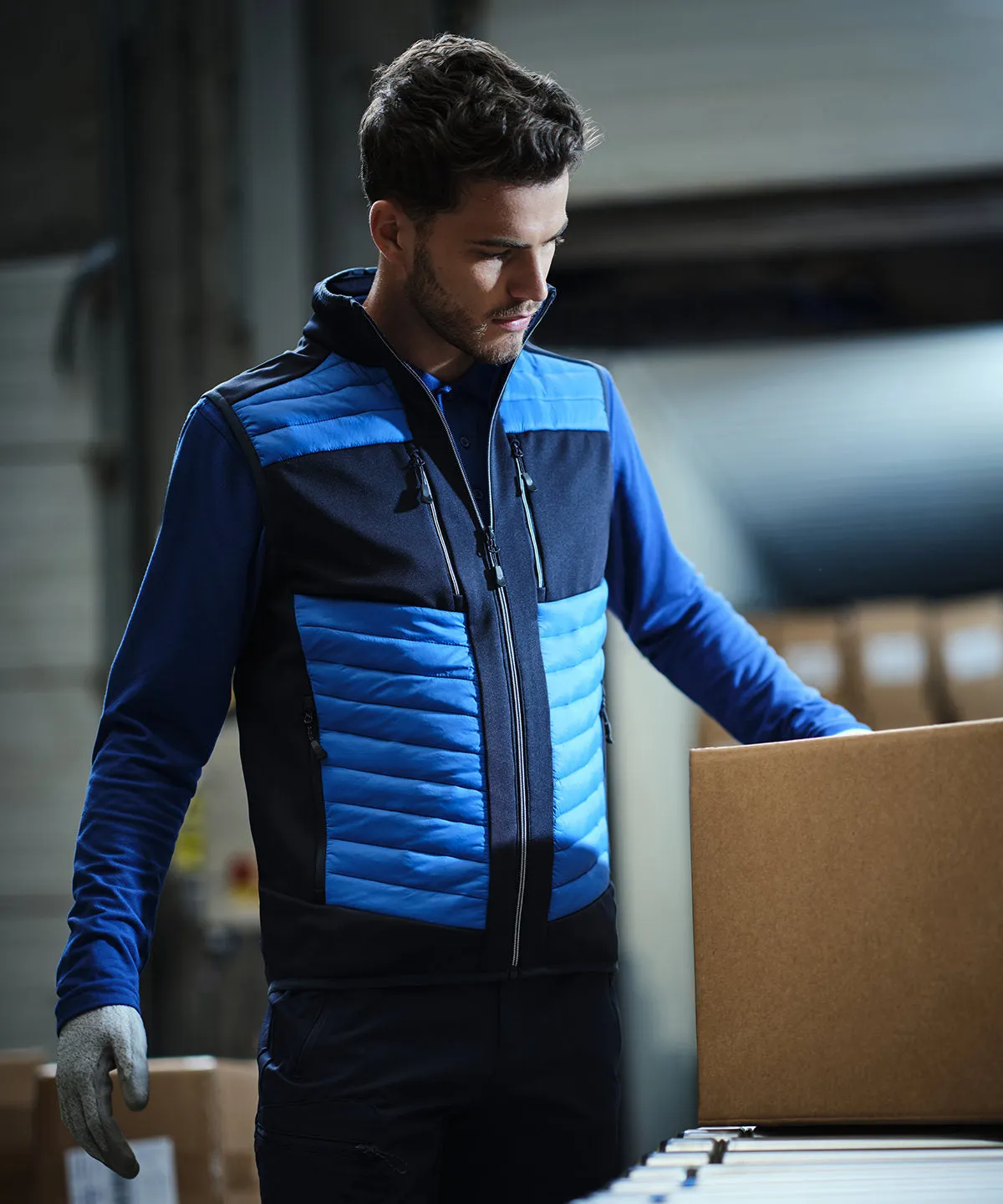Mineral Grey/Ash - E-Volve unisex thermal hybrid bodywarmer