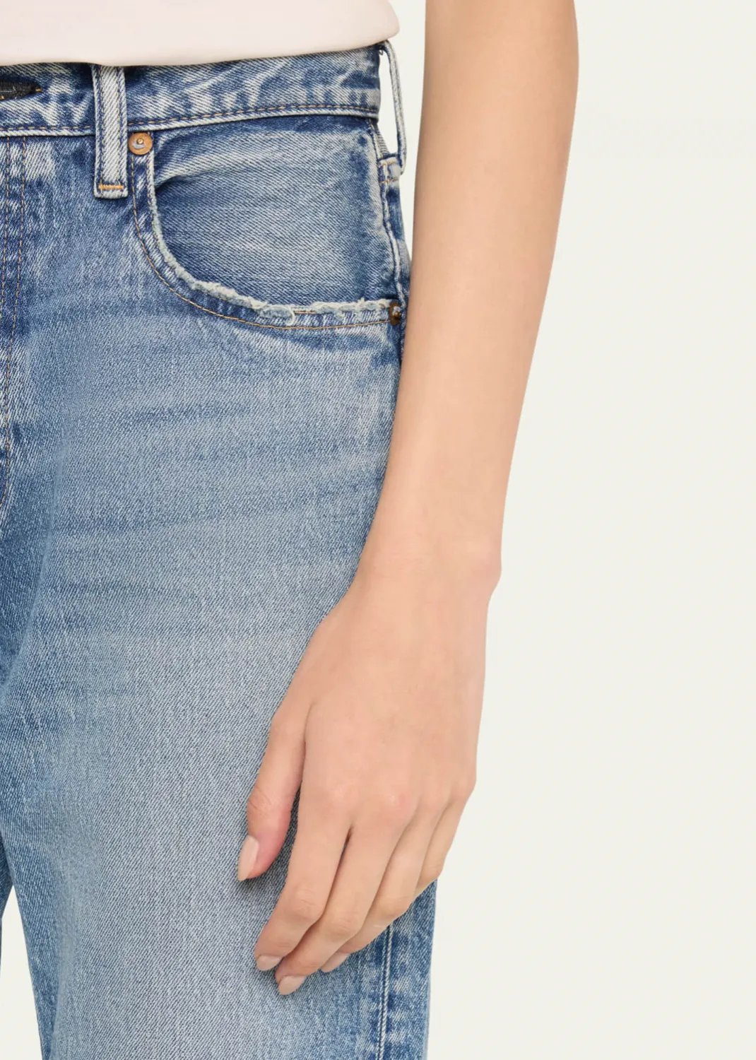 Moussy Mabel Wide Straight in Blue