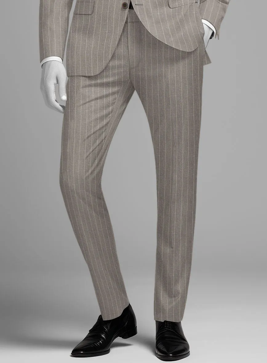 Napolean Como Bar Brown Wool Suit