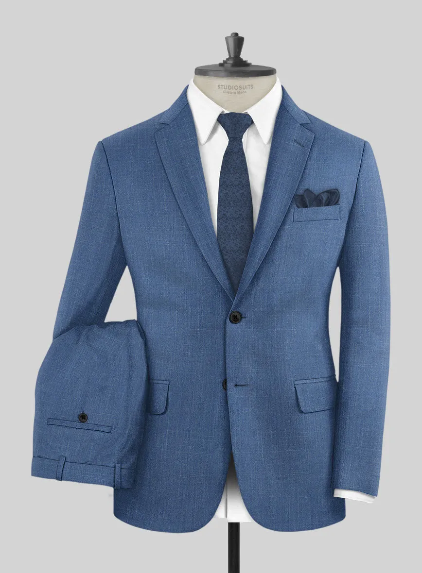 Napolean Ricci Artic Blue Wool Suit