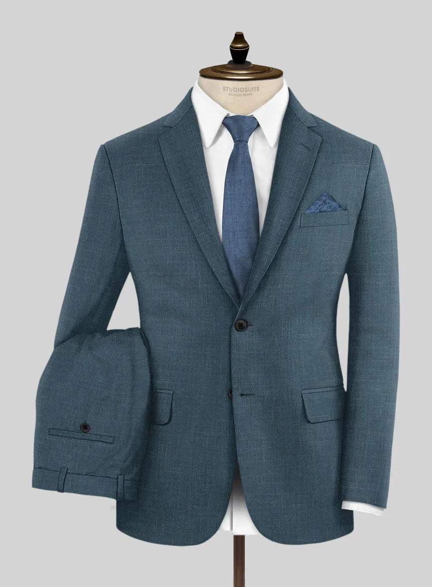 Napolean Ricci Rich Blue Wool Suit