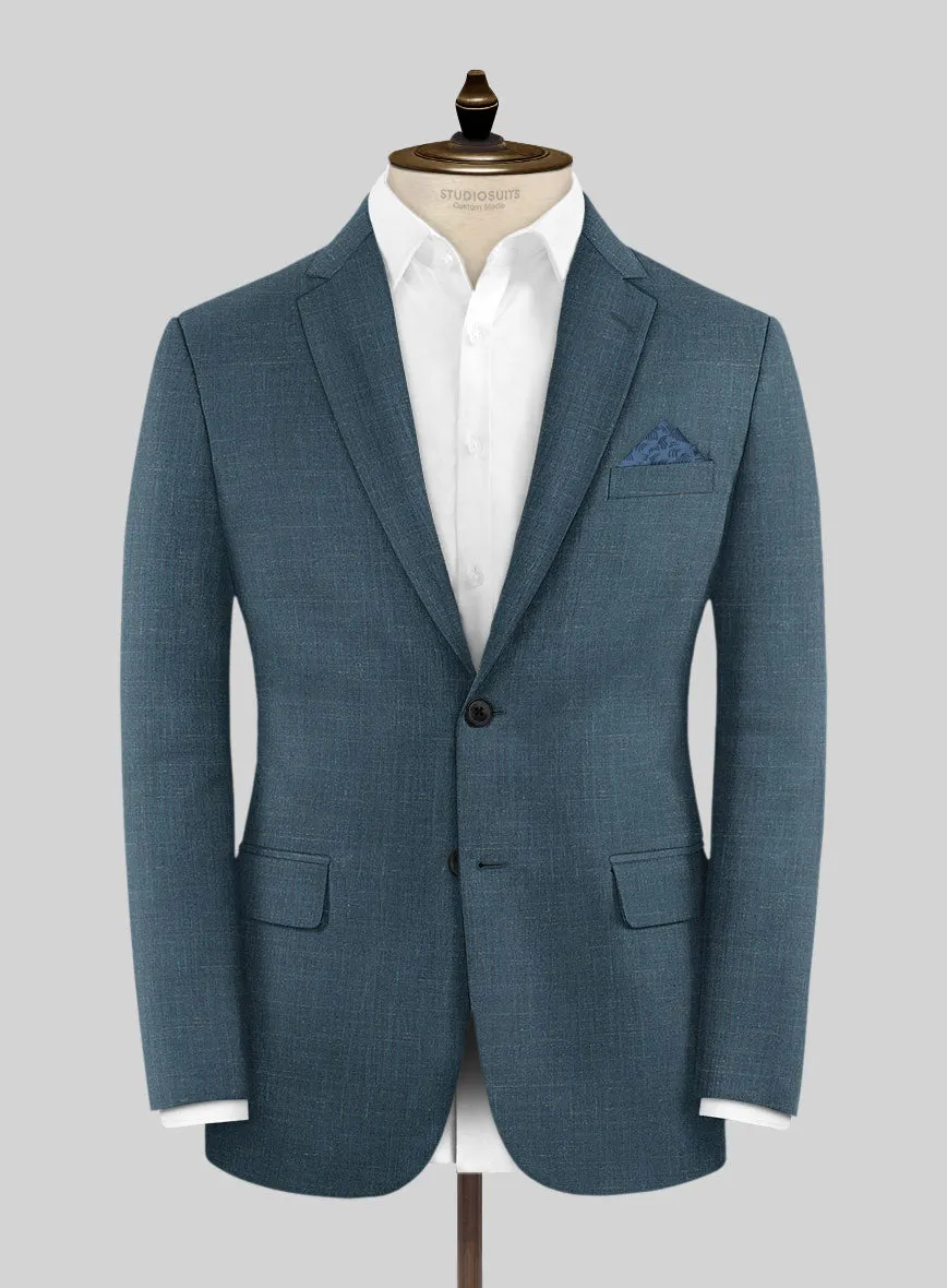 Napolean Ricci Rich Blue Wool Suit