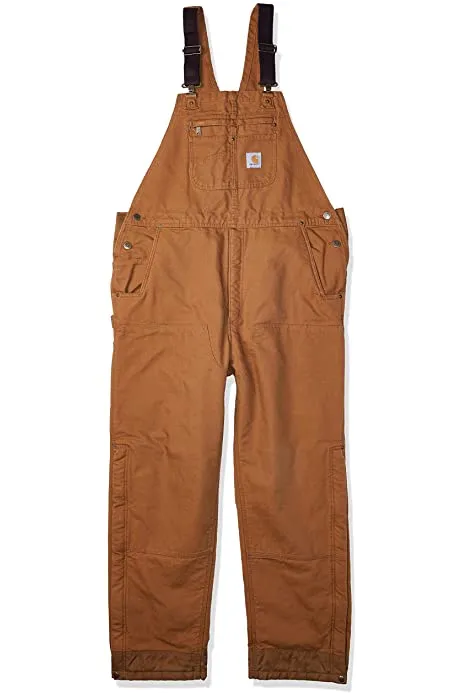 New Updated Carhartt heavyweight lined Bib Overalls | Brown or Black