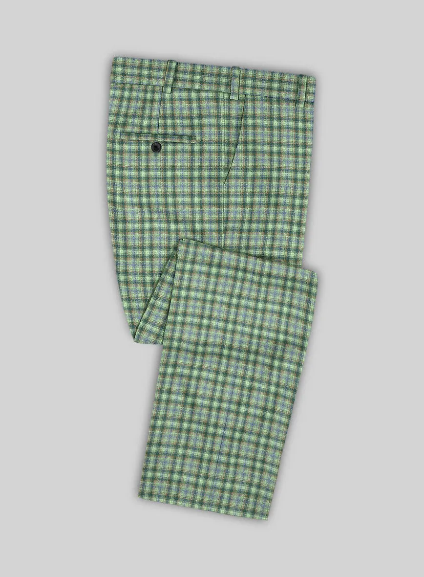 Noble Mariana Green Wool Silk Linen Suit