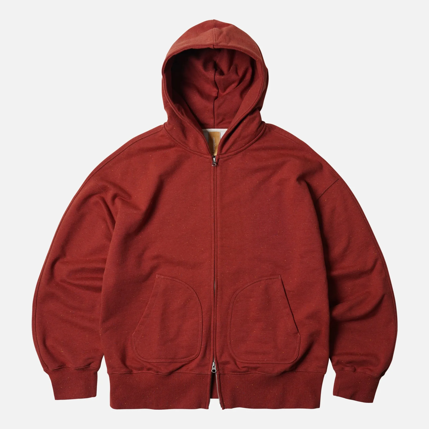 OG BOCACI HEAVYWEIGHT HOOD ZIPUP PARKA - BRICK