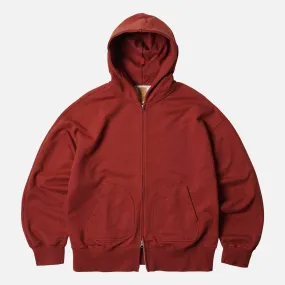 OG BOCACI HEAVYWEIGHT HOOD ZIPUP PARKA - BRICK