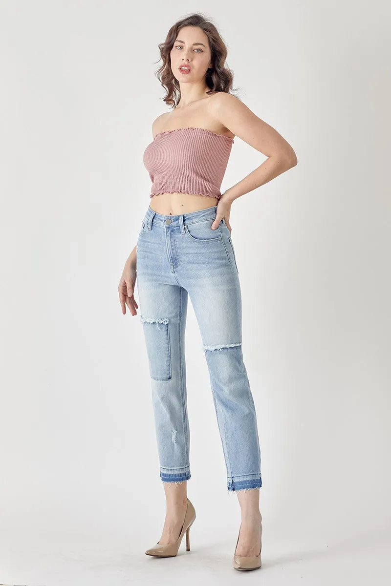 Paisley Patch Jeans