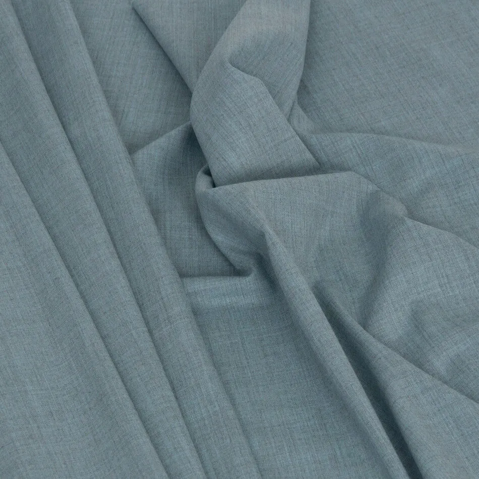 Pale Blue Melange Stretch Wool 1850