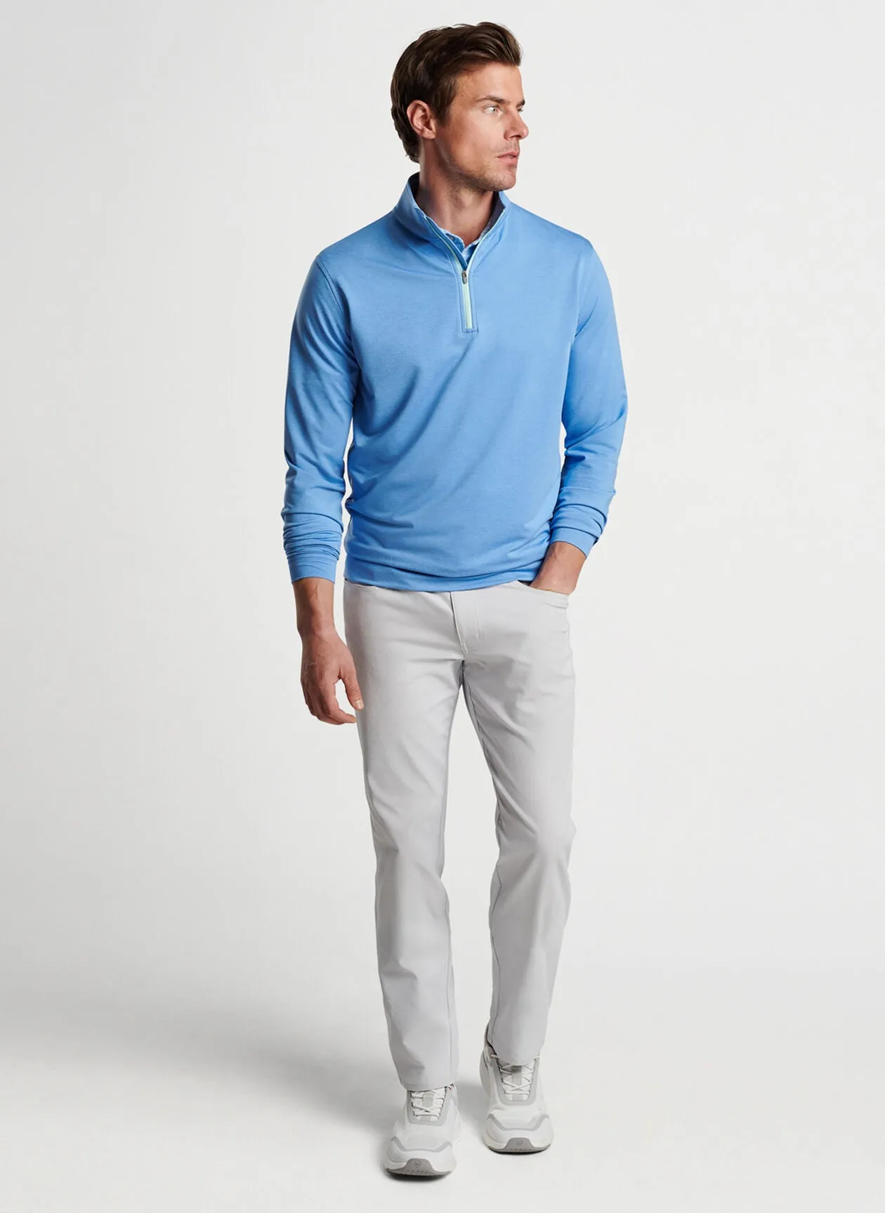Perth Melange Performance Quarter-Zip