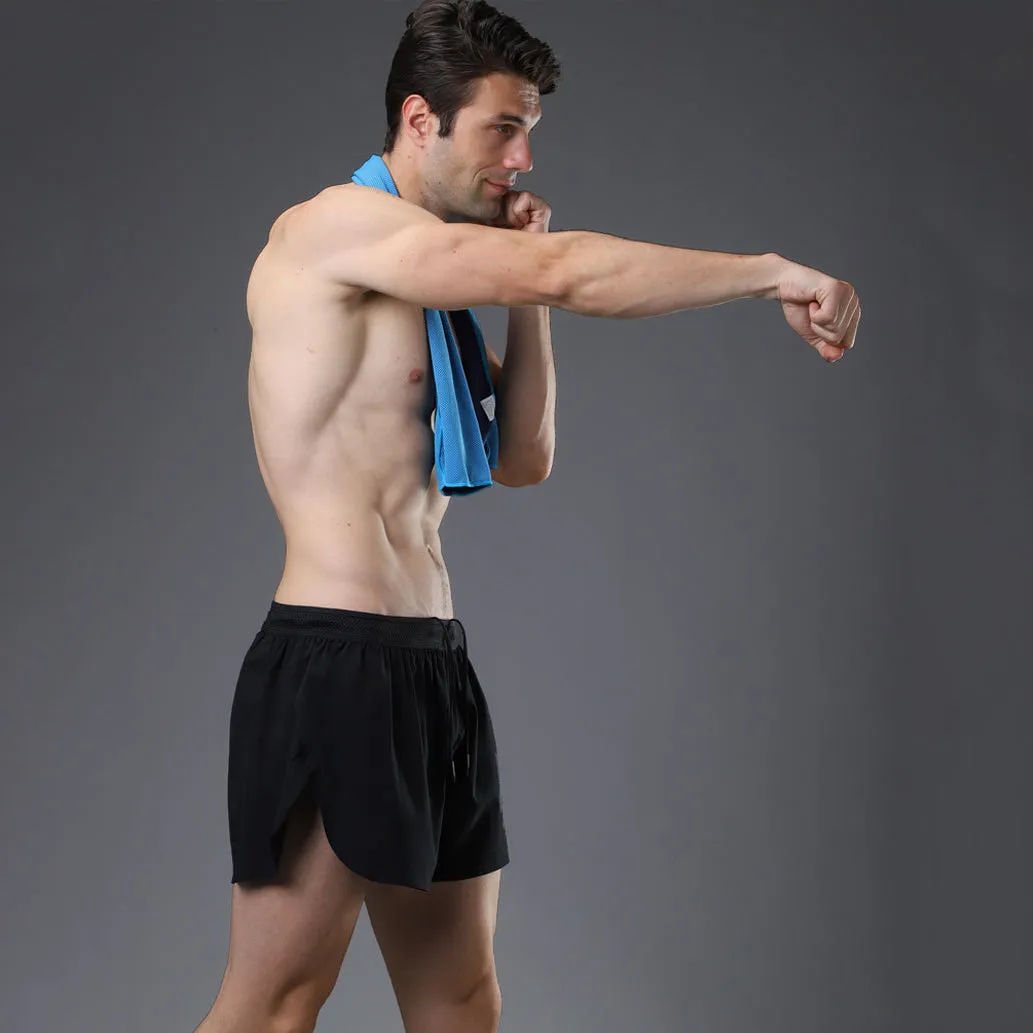 Polyester Breathable Fitness Workout Shorts Men