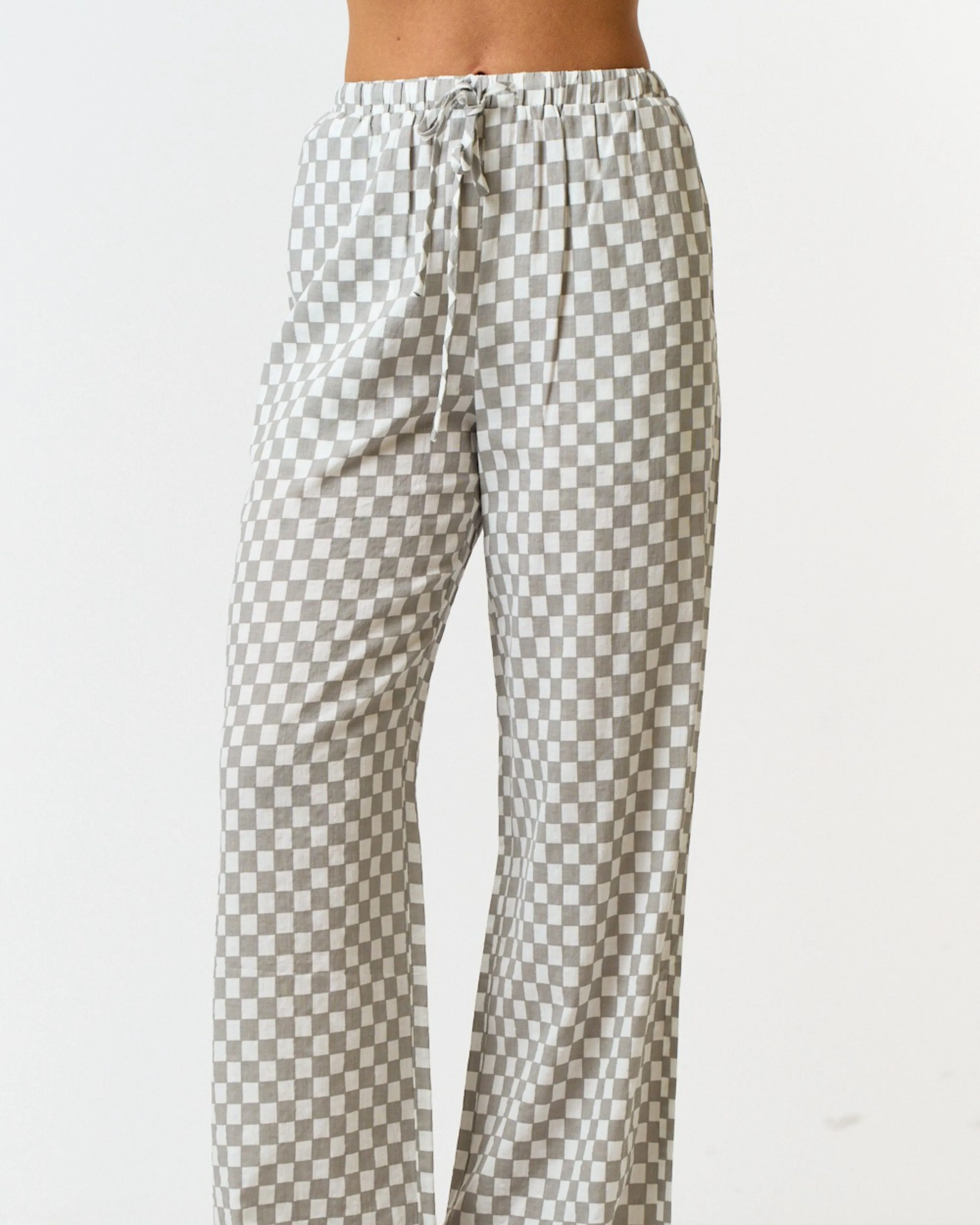 PORTSIDE CHECKERED PANTS
