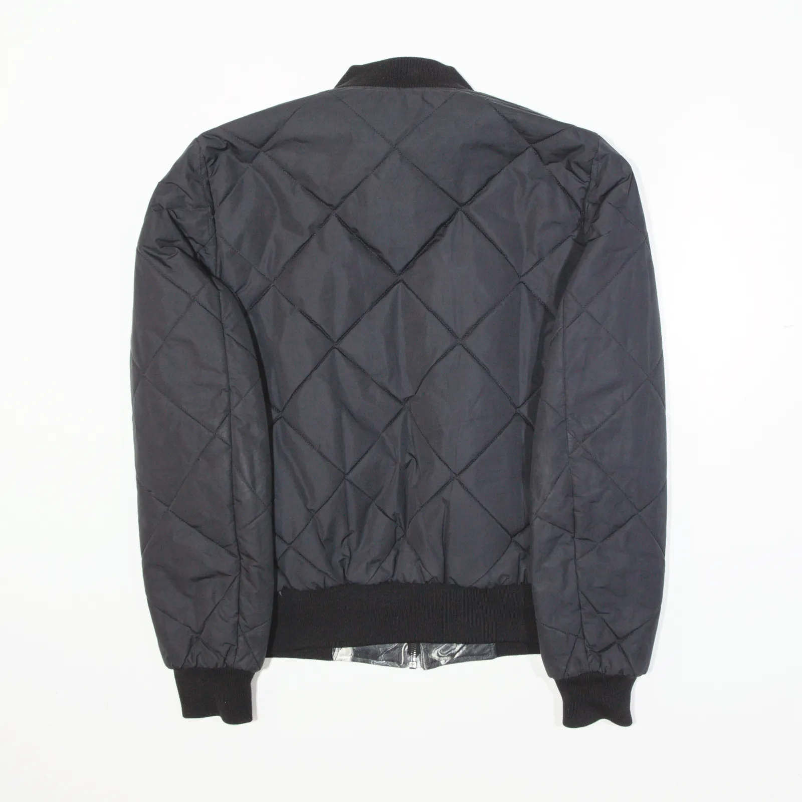 SANDRO Marble Quilted Reversible Insulated Bomber Jacket Black Womens S