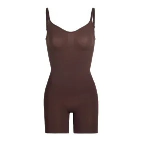 SCULPTING BODYSUIT MID THIGH | COCOA