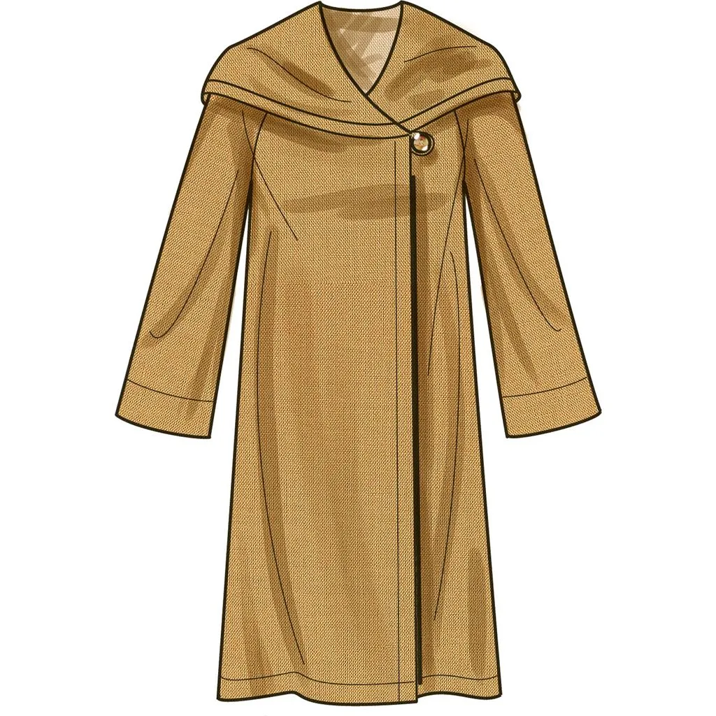 Simplicity Sewing Pattern S9684 Misses' Hooded Coats and Jacket with Length Variations