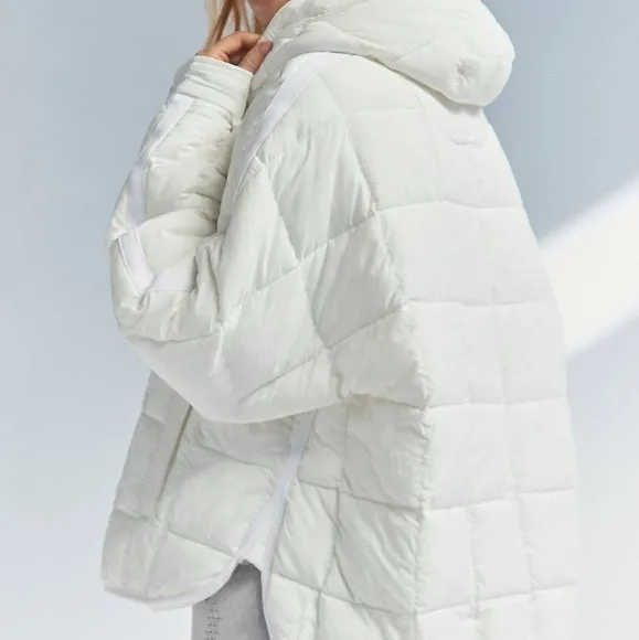 Solid Cotton Hooded Pippa Packable Puffer Jacket