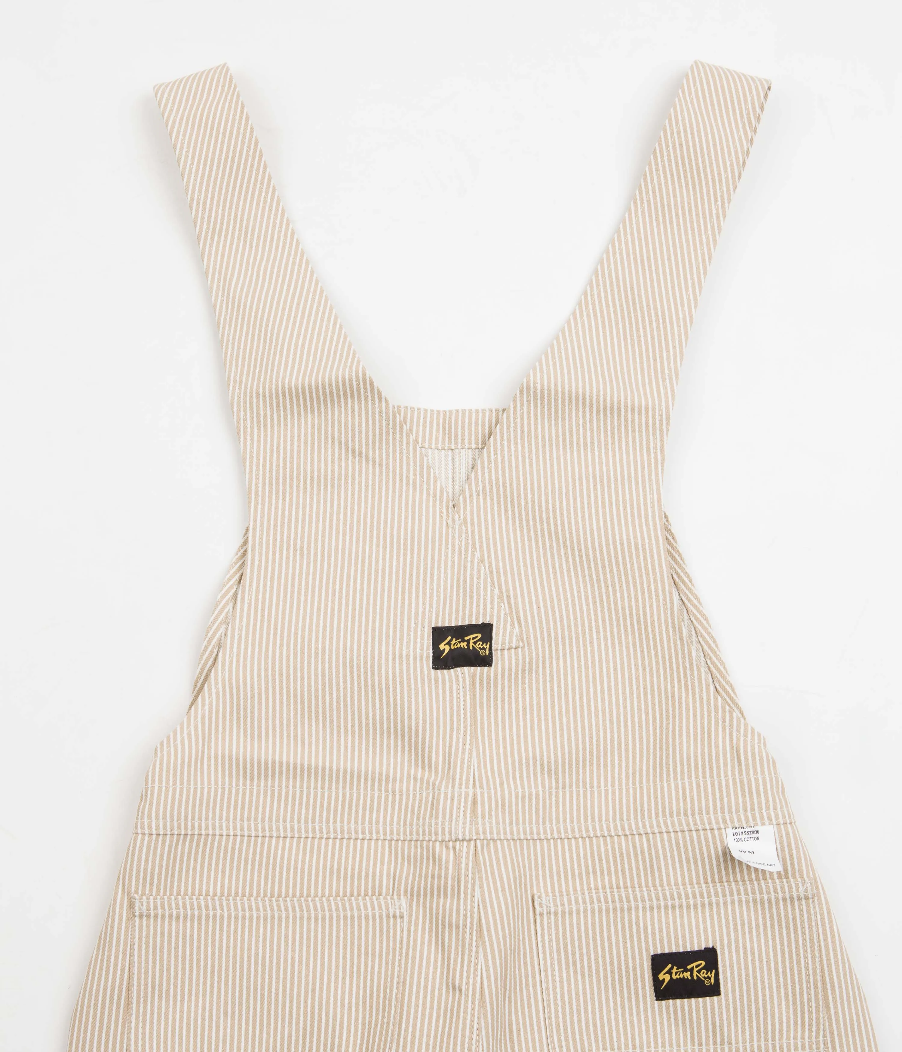 Stan Ray Earls Bib Overalls - Khaki Hickory