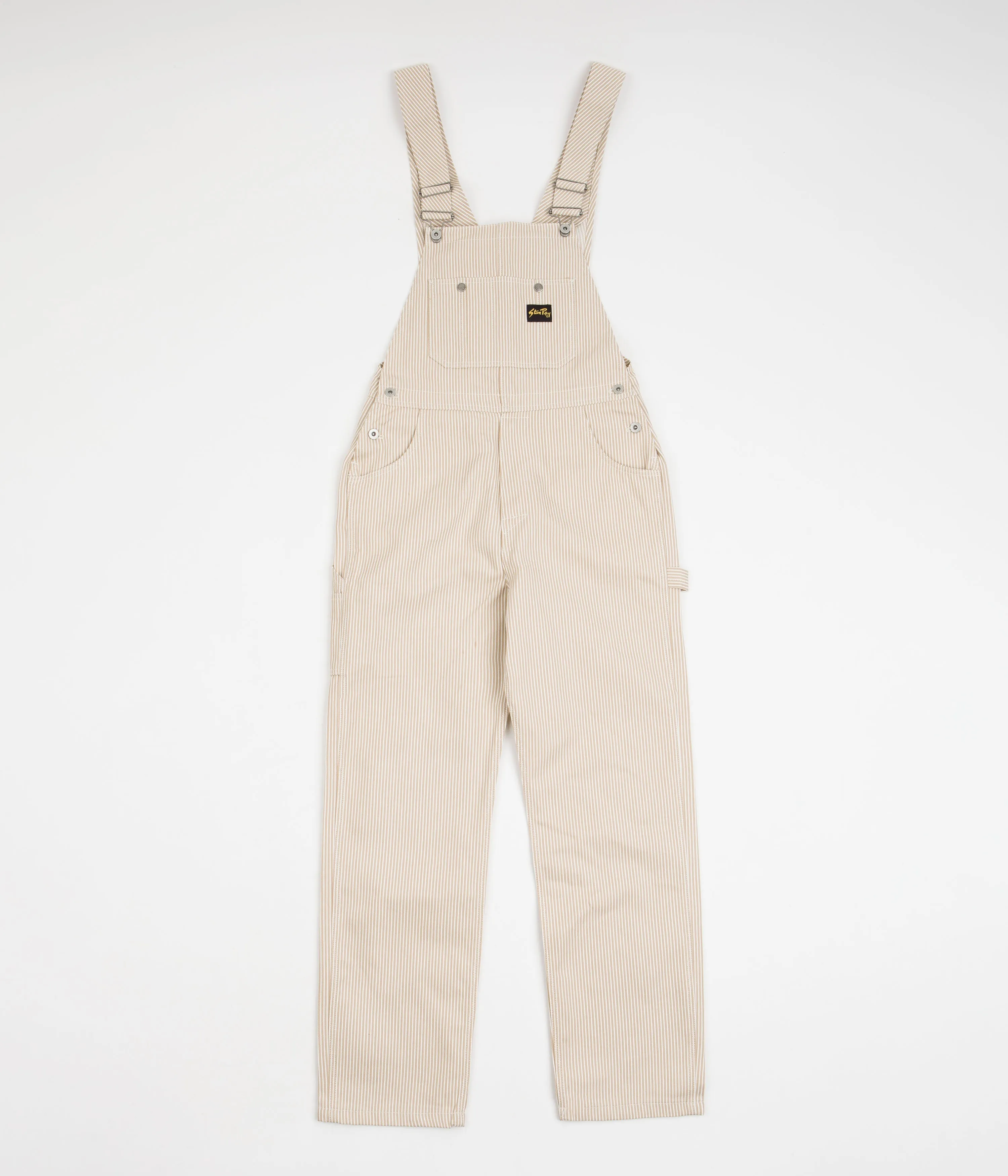 Stan Ray Earls Bib Overalls - Khaki Hickory