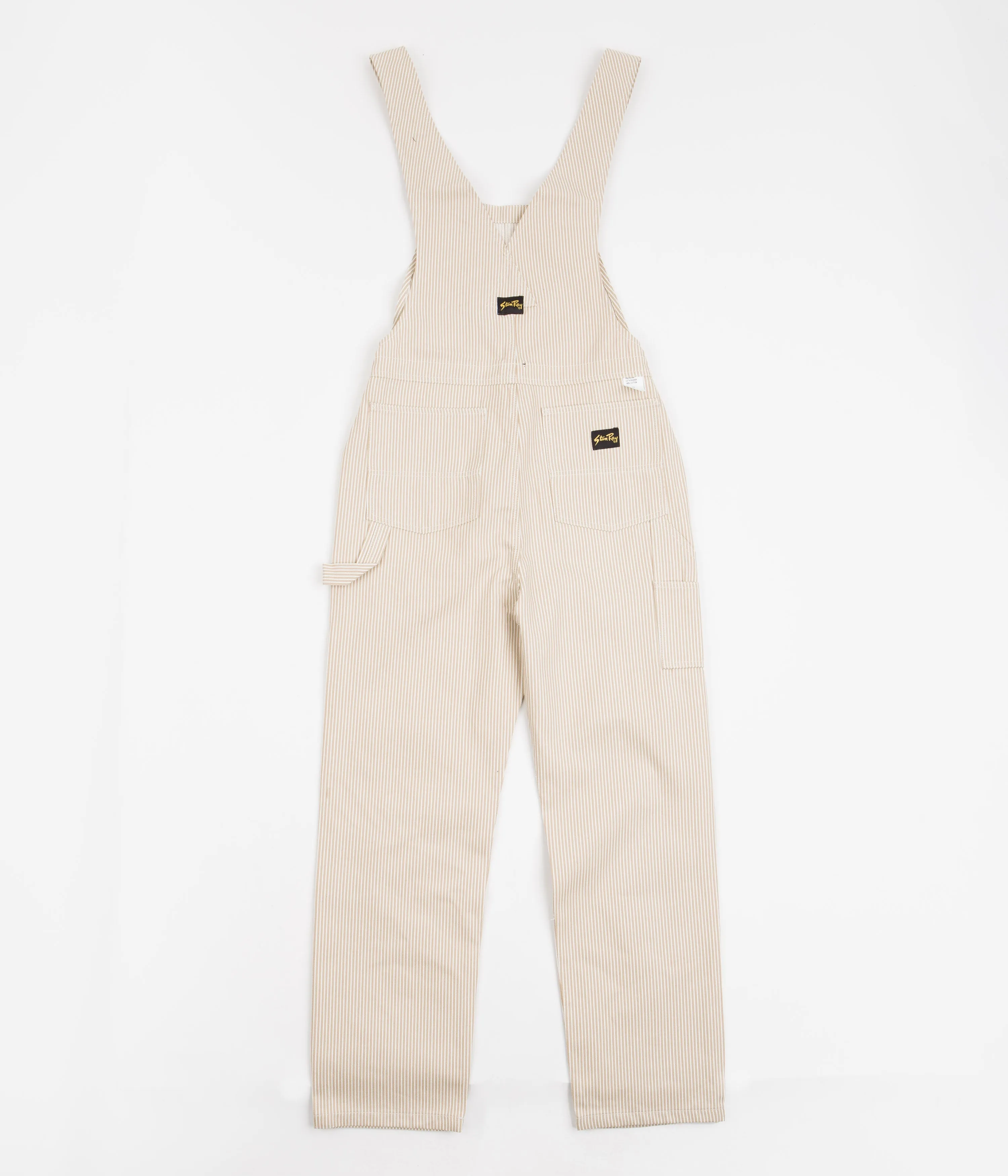 Stan Ray Earls Bib Overalls - Khaki Hickory