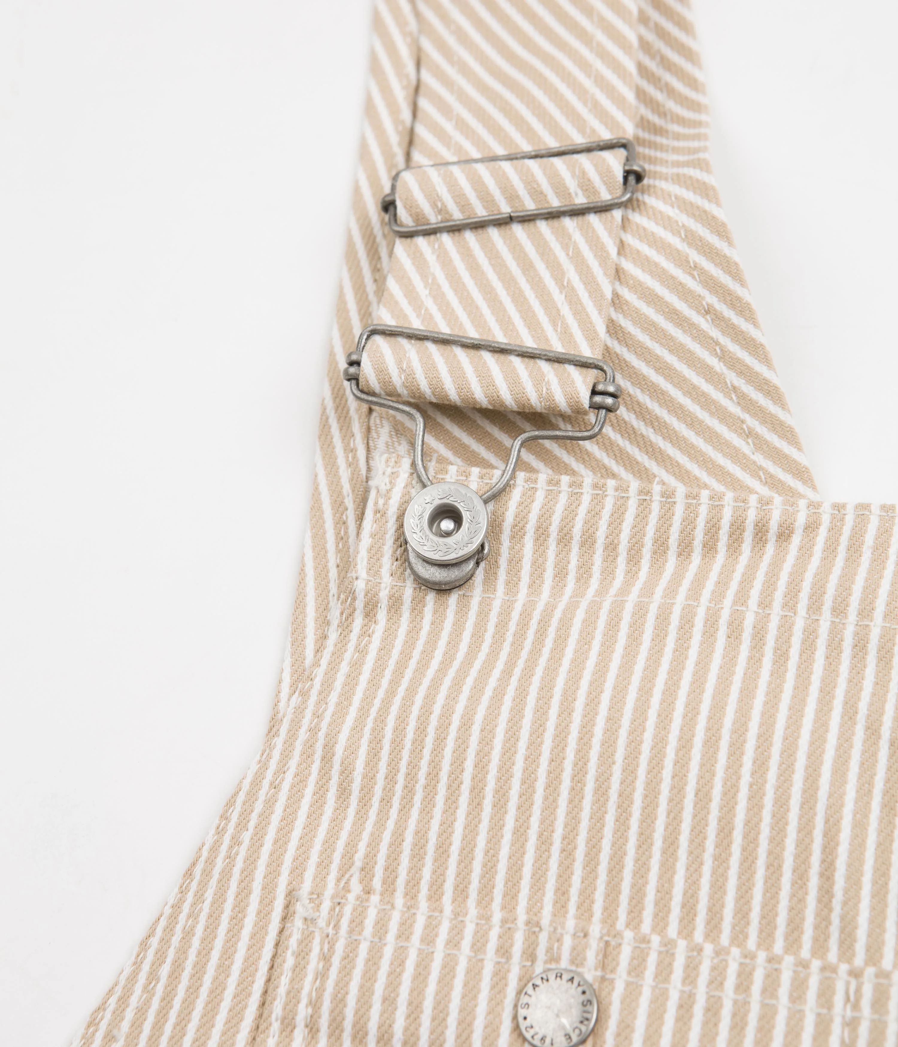 Stan Ray Earls Bib Overalls - Khaki Hickory