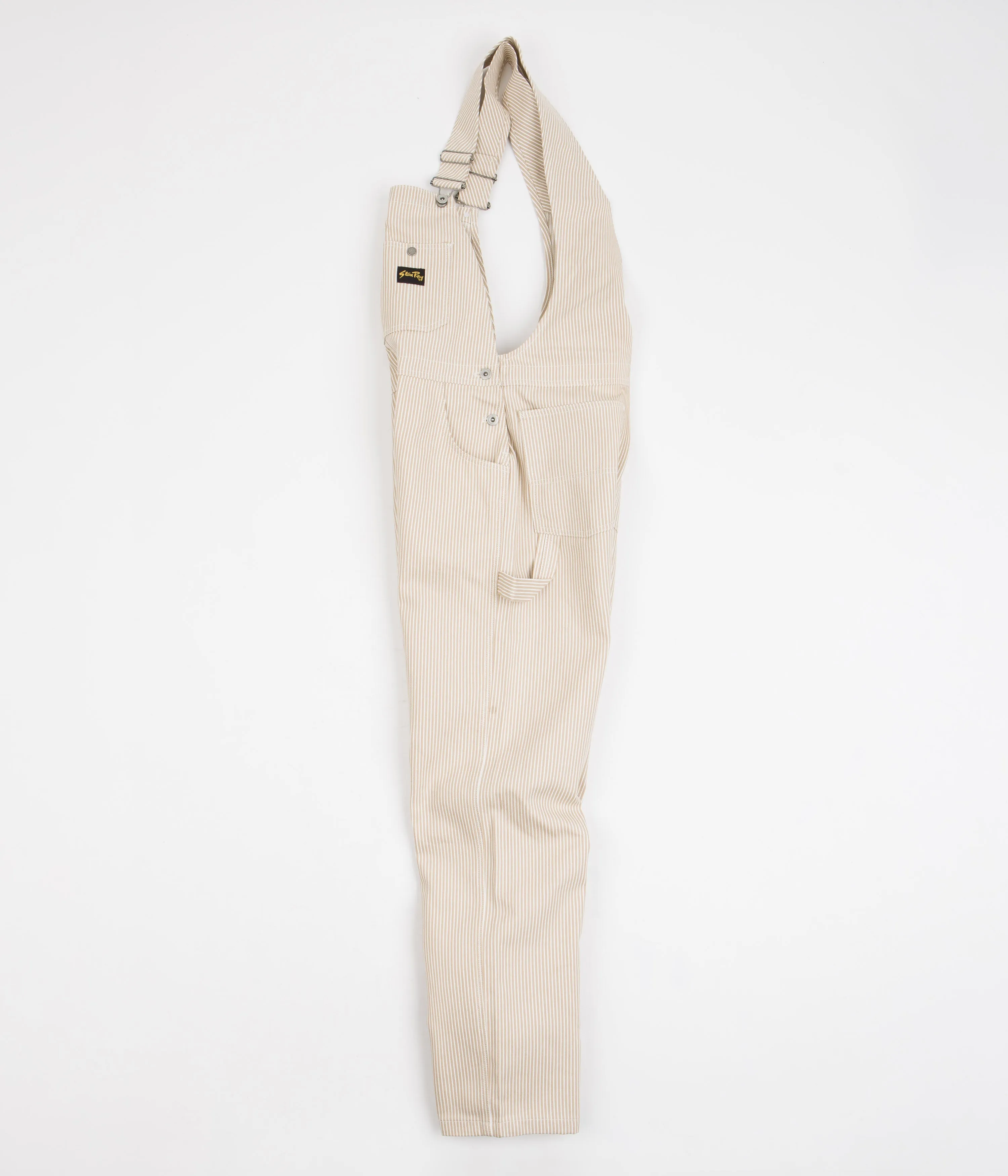 Stan Ray Earls Bib Overalls - Khaki Hickory