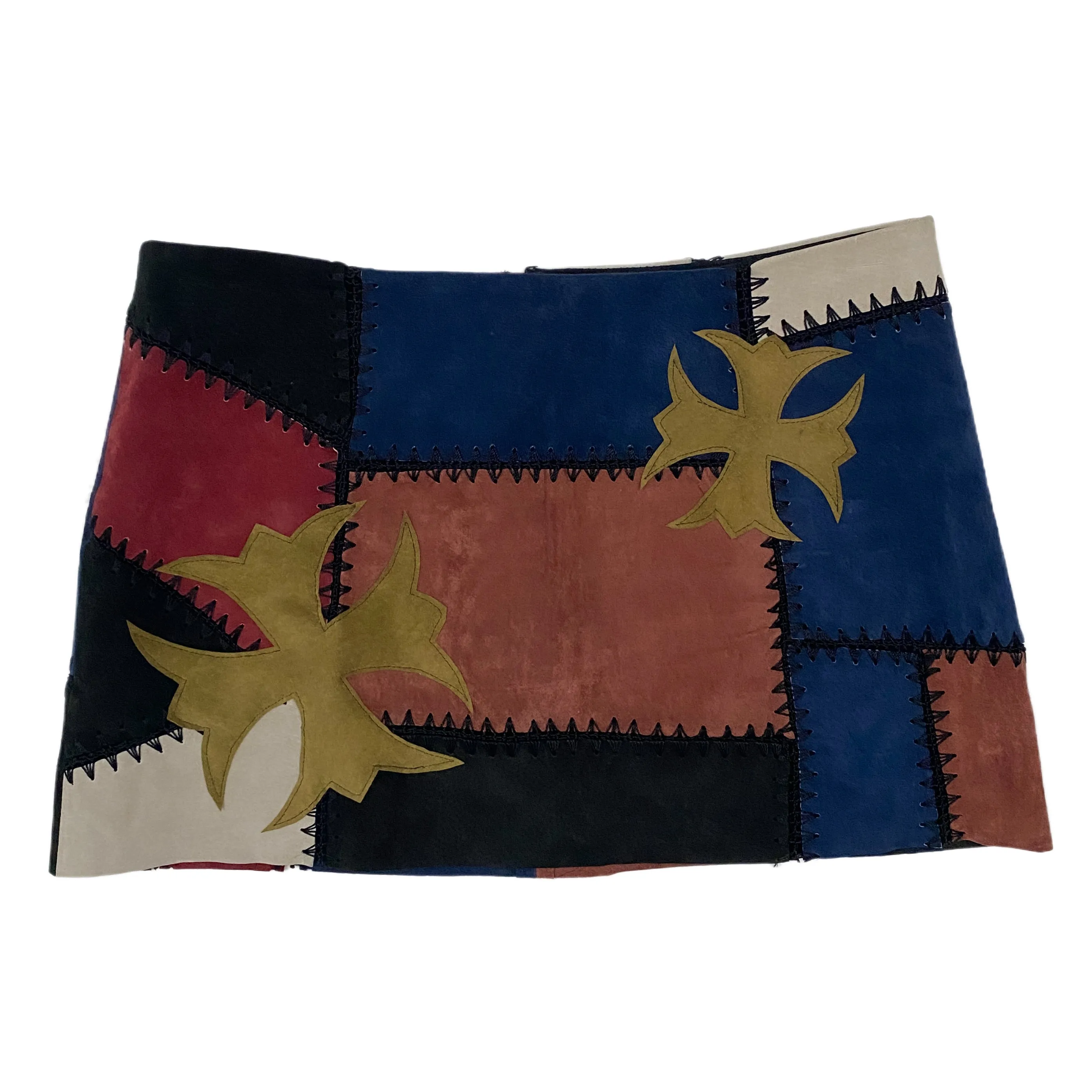Suede Gothic Cross Patchwork Mini (XS)
