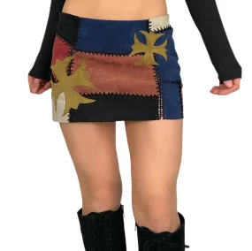 Suede Gothic Cross Patchwork Mini (XS)