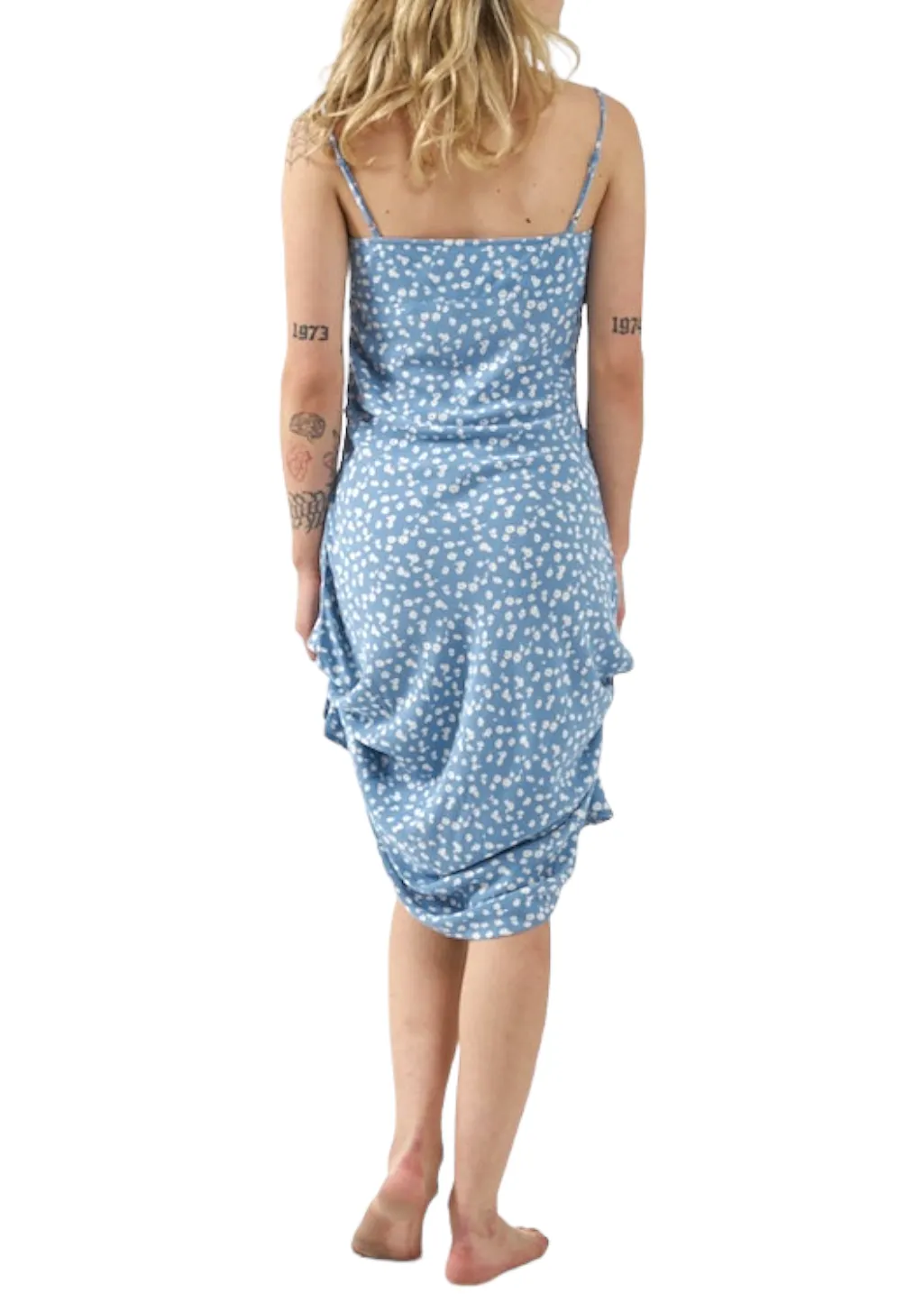 THRILLS - Aster Mid Length Dress - Powder Blue