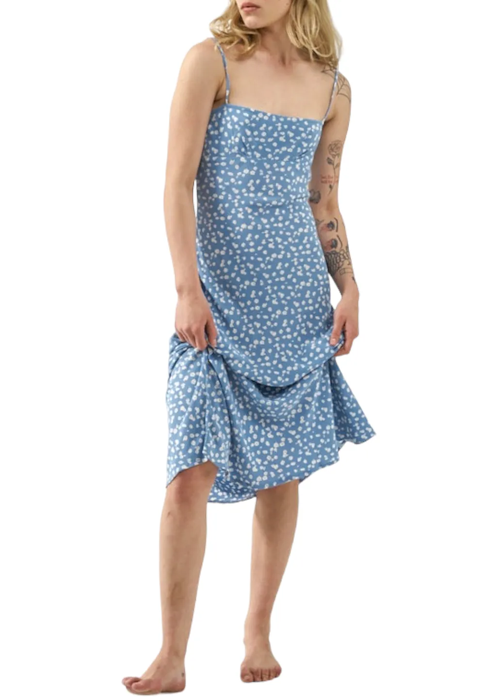 THRILLS - Aster Mid Length Dress - Powder Blue