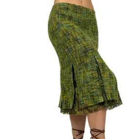 Tweed and Lace Midi Skirt (S)