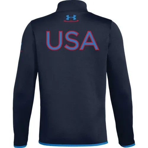 Under Armour Youth Navy Armour Fleece 1/2 Zip