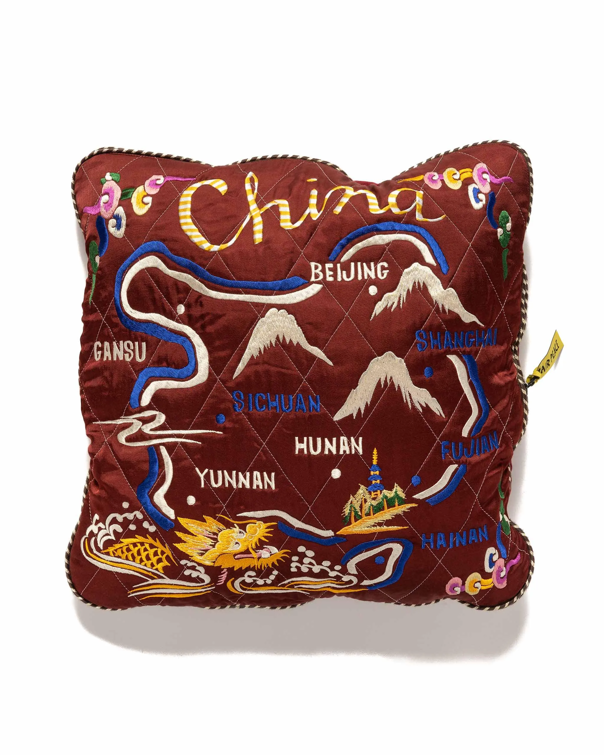 Velveteen KESA SHAM BOMBER JKT (Beautiful CHINA) Burgundy