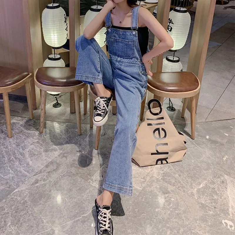 Wardrobe Basics Ripped Denim Romper Shorts Jean overalls