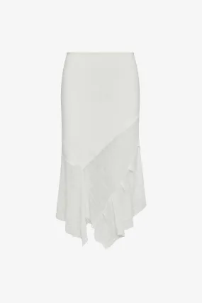 White Crinkle Skirt