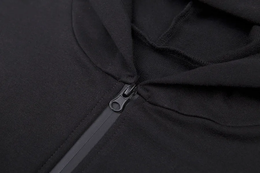 Women's Autumn/Winter Zippered Hooded Loose Sweatshirt