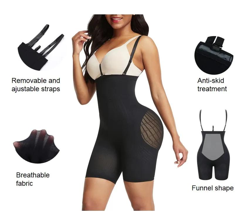 Women's  Slimming Full Body Shaper Rear Lifter Tummy Control Pants Seamless Women Underwear Bodysuits